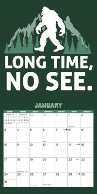 2027 Willow Creek Bigfoot 7" x 7" Monthly Wall Calendar (63934)
