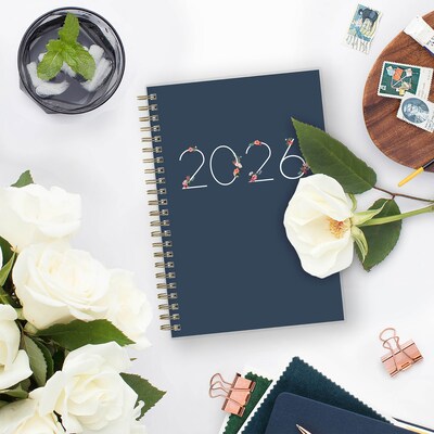 2026 Blue Sky Ashlyn 5" x 8" Calendar Year Weekly & Monthly Planner, Plastic Cover, Multicolored (143958-26)