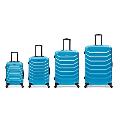 InUSA Endurance 4-Piece Hardside Spinner Luggage Set, TSA Checkpoint Friendly, Teal (IUENDSMLXL-TEA)