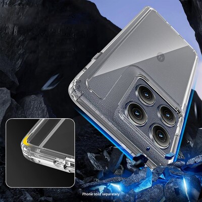 SaharaCase Venture Series Phone Case for Motorola Edge, Shock Absorbing, Clear (CP00853)