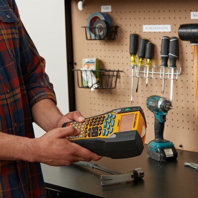 Dymo Rhino 6000+ Portable Non-Thermal Label Maker, Black & Yellow (2122499)
