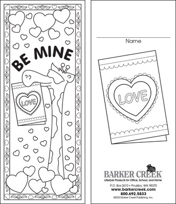 Barker Creek Celebrate Valentine's Day Bookmark Set, 60/Pack (LL2197)