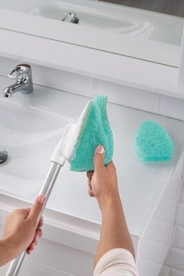 Scotch-Brite Greener Clean Non-Scratch Heavy Duty Sponge with Scrubber, Natural, 3 Sponges/Pack (97033)
