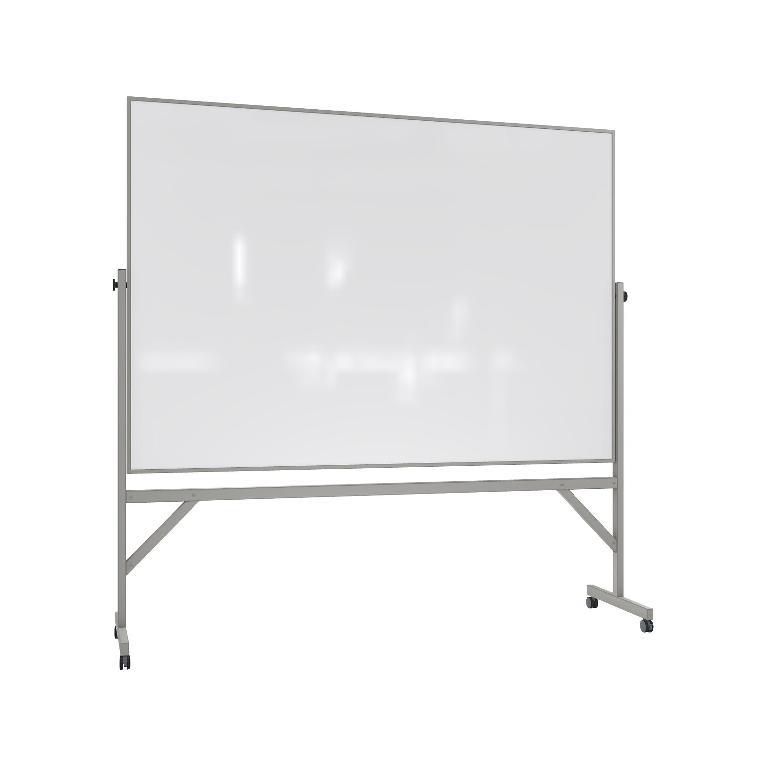 Ghent Mobile Dry-Erase Whiteboard, Anodized Aluminum Frame, 4 x 6 (ARMM46)