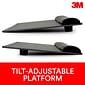 3M Gel Wrist Rest with Platform for Keyboard and Mouse, Gray, Tilt Adjustable, Precise Mouse Pad (WR422LE)