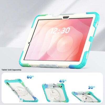 SaharaCase Raider Series Kid Proof Heavy Duty Case with Hand Strap for Galaxy Tab S11, Shoulder Strap, Splash Blue (TB00489)