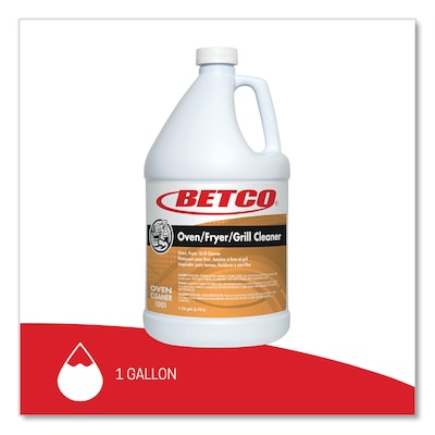 Betco Oven/Fryer/Grill Cleaner, Characteristic Scent, 1 Gal. Bottle, 4/Carton (BET10010400)