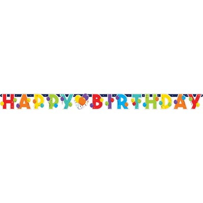 Party City Birthday Balloons Banners, 4/Pack (AM122494-NS)
