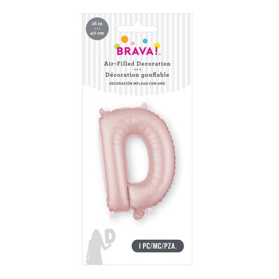 Party City (Air-Filled) 16 D Foil Balloon, Dusty Rose (AM 1 10007 1-92)