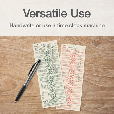 Adams Time Cards, 200/Pack (ABF 9675-200)