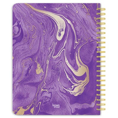 2027 BrownTrout Crackled Blush 6.5 x 7.8 Calendar Year Weekly Standard Planner, Purple (9798330709328)