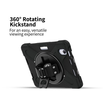 CODi Rugged Polycarbonate/Silicone 8.3" Case for iPad Mini (6th Gen/A17 Pro), Black (C30705064)