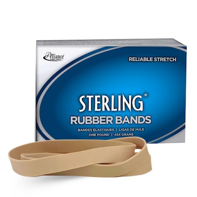 Alliance Sterling Multi-Purpose #107 Rubber Bands, 7 x 5/8, 50/Pack (25075)