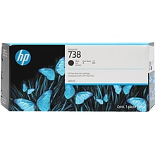 HP 738 Black Standard Yield Ink Cartridge (498N8A)