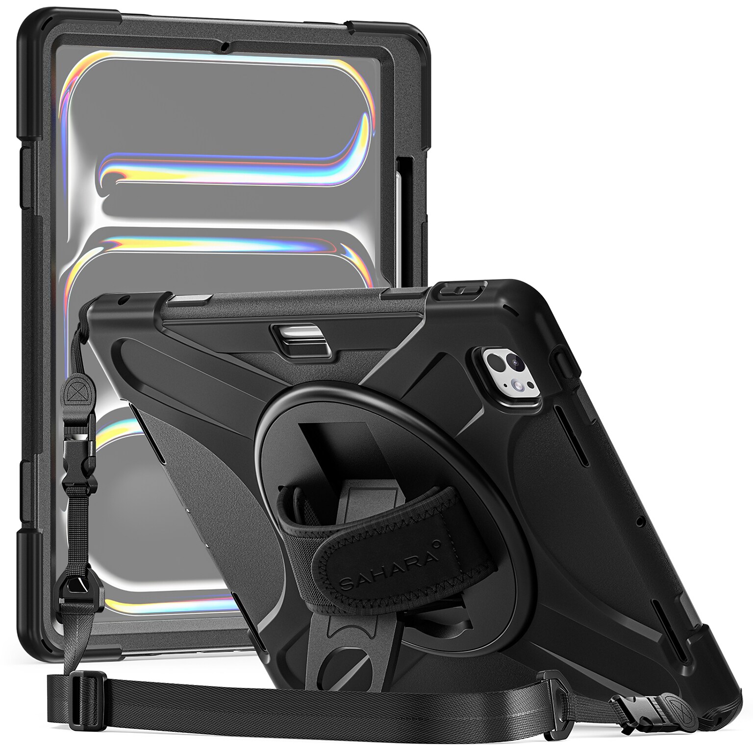 SaharaCase Raider-X Series Heavy Duty Case for iPad Pro 13 (M4 2024/M5 2025), Scorpion Black (TB00386)