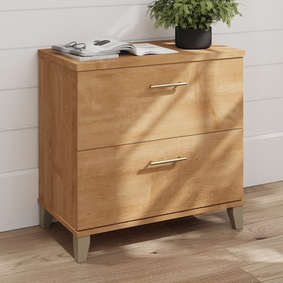 Bush Home Somerset 2 Drawer Lateral File Cabinet, Maple Cross (WC81480)