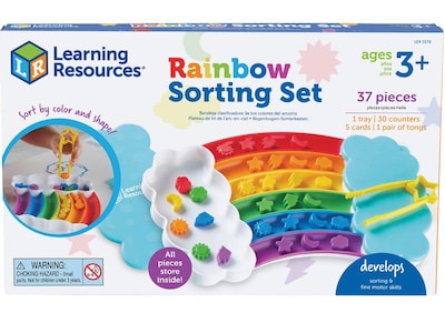 Learning Resources Rainbow Sorting Activity Set, Assorted Colors (LER3378)