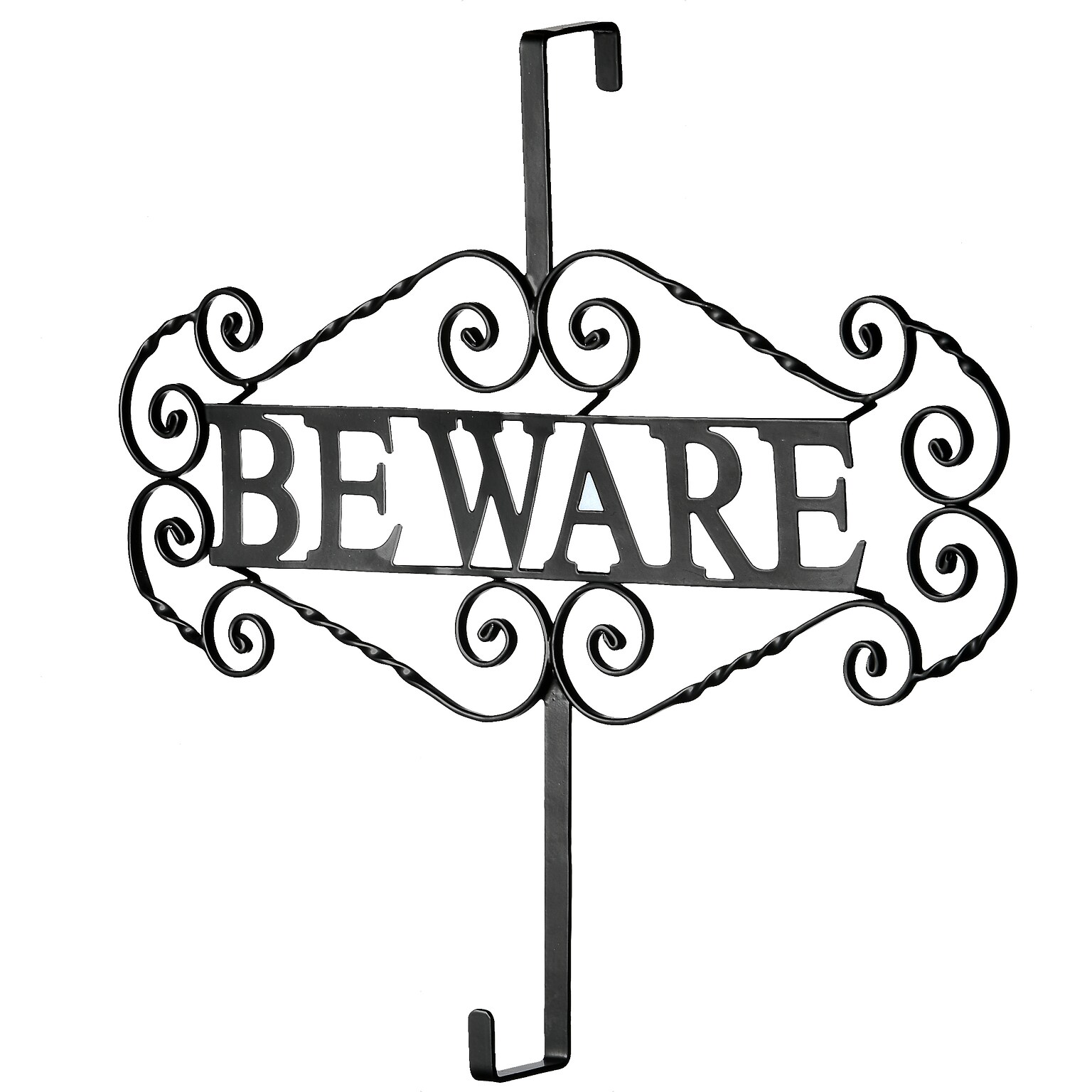 National Tree Company 16 Halloween “Beware Wreath Hanger (CI58-22252-1)