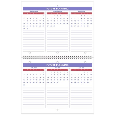 2027 AT-A-GLANCE 11" x 8.5" Monthly Wall Calendar, White/Purple (PM170-28-27)