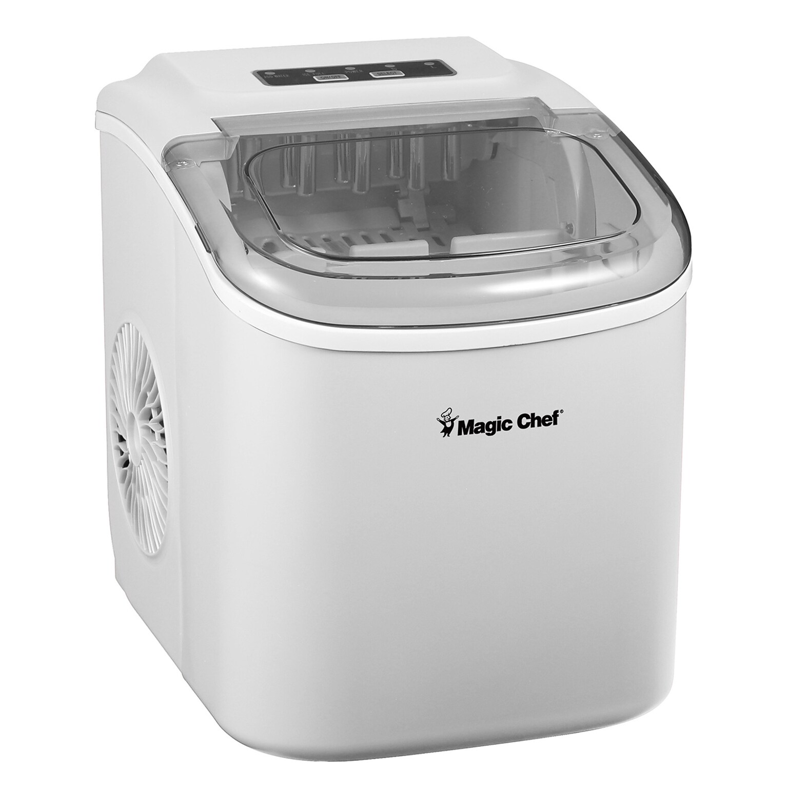 Magic Chef Portable Countertop Ice Maker, 27 Lbs. per Day, White (MCIM27W)