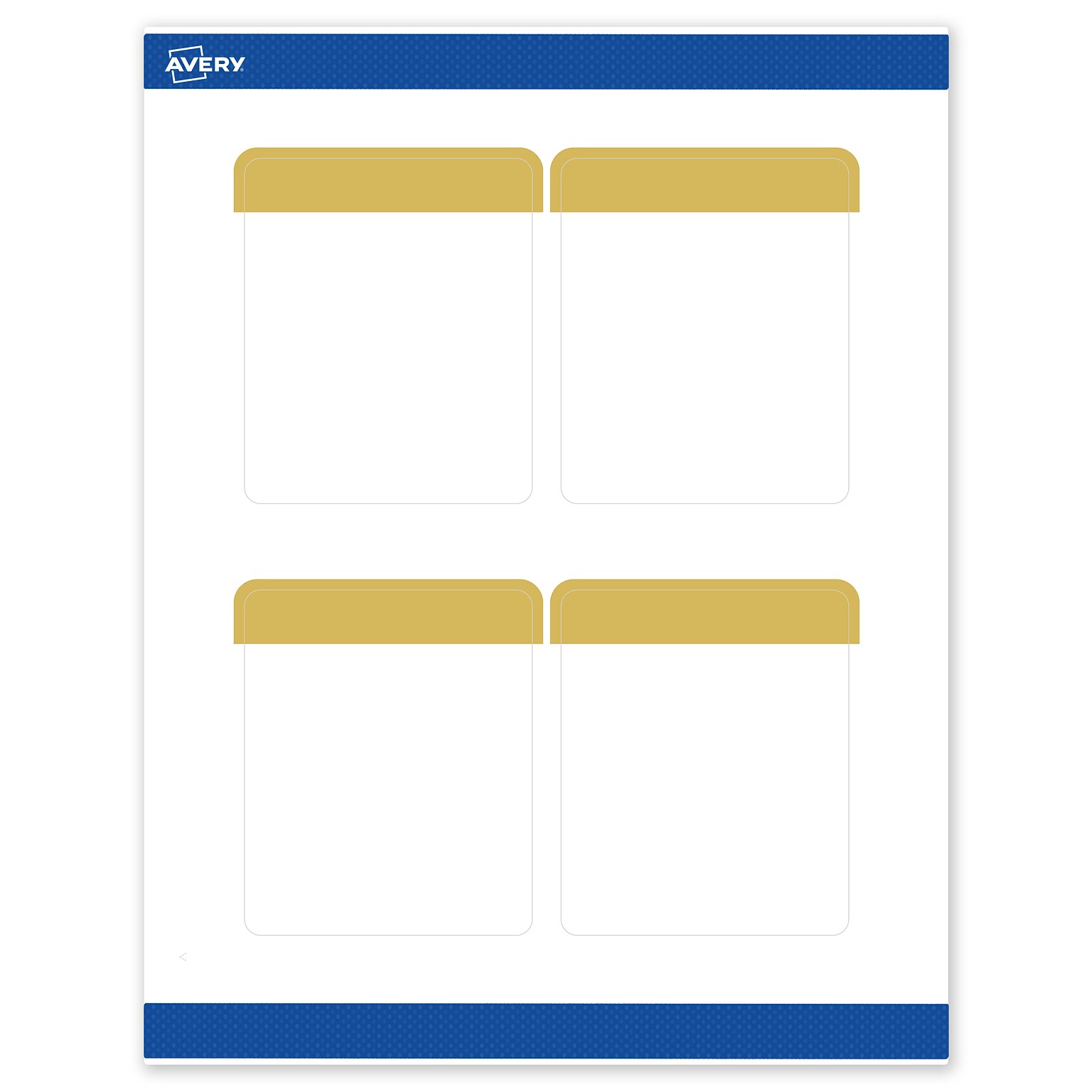 Avery Laser/Inkjet Rectangle Multipurpose Labels, 4 x 3-1/3, White, 40/Pack (S00DJM)
