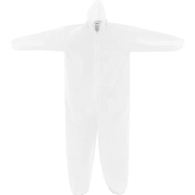 Global Industrial Disposable Microporous Coverall Elastic Hood White 2XL 25/Case (708190XXL)