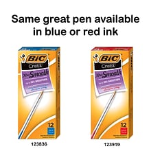 BIC Cristal Ballpoint Pens, Medium Point, Black Ink, 12/Pack (MS11BK)