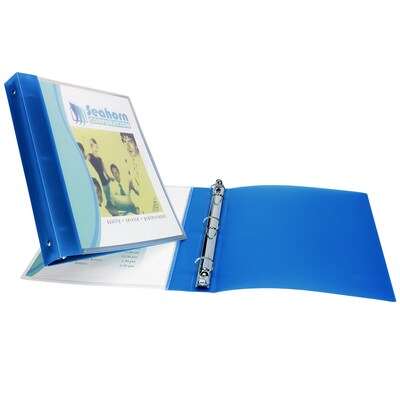 Avery 1/2" 3-Ring Flexible Poly Binders, Blue (17670)