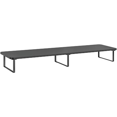 Lorell Quick Install Monitor Riser Stand, Up to 42 Monitor, Black (LLR99556)