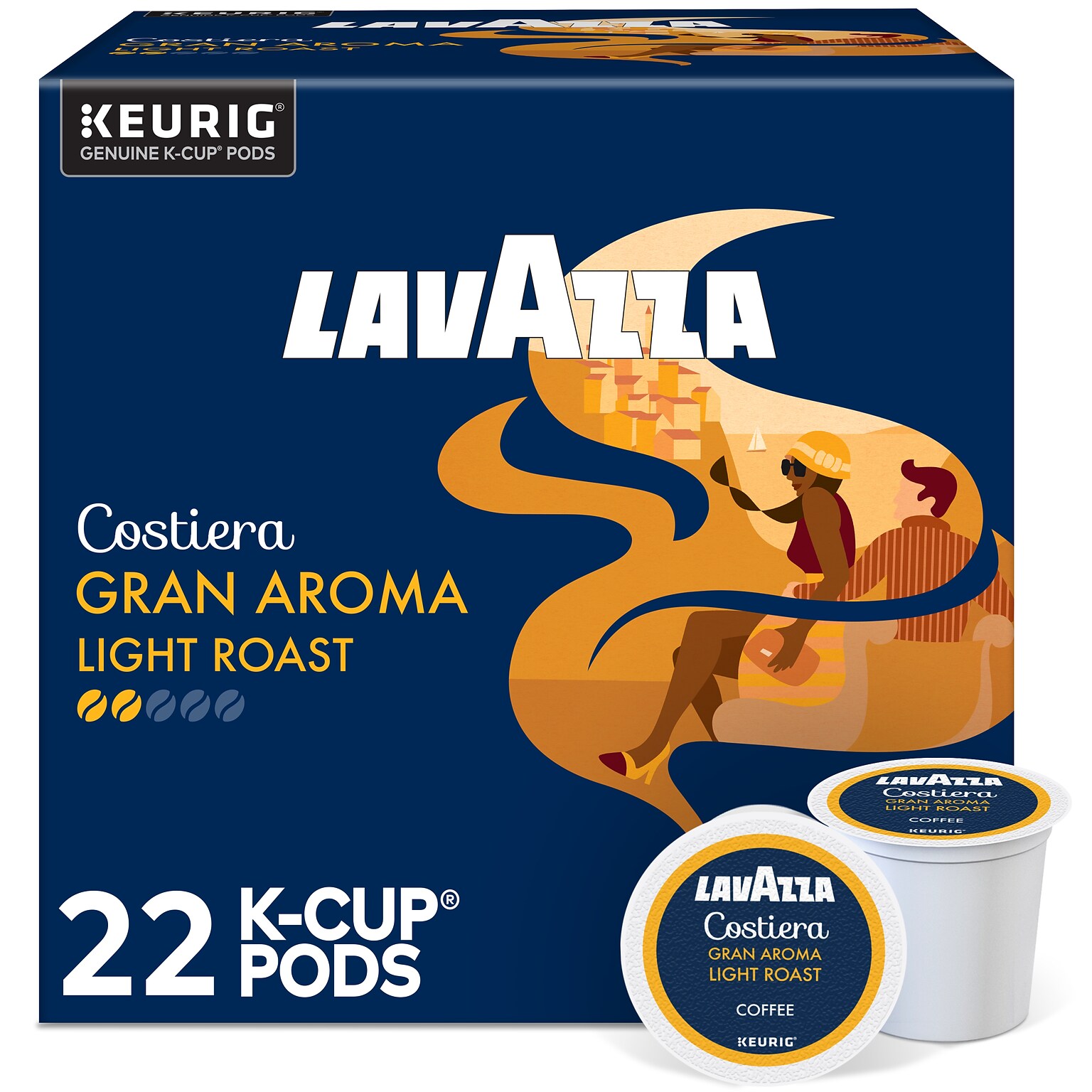 Lavazza Gran Aroma Coffee Keurig® K-Cup® Pods, Medium Roast, 22/Box (6002)