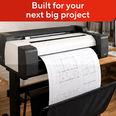 Staples Wide Format CAD Bond Paper, 36" x 150', 4/Carton (26654-CC)