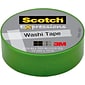 Scotch® Expressions Washi Tape, 0.59" x 10.91 yds., Green (C314-GRN)