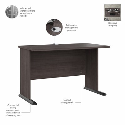 Bush Business Furniture Studio A 48"W Computer Desk, Storm Gray (SDD248SG)