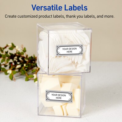 Avery Rectangle Multipurpose Labels, 1" x 2-5/8", White, 160/Pack (19479370597)