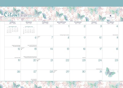 2025-2026 Plato House of Turnowsky 14 x 10 Academic Monthly Desk Pad Calendar  (9798330700042)