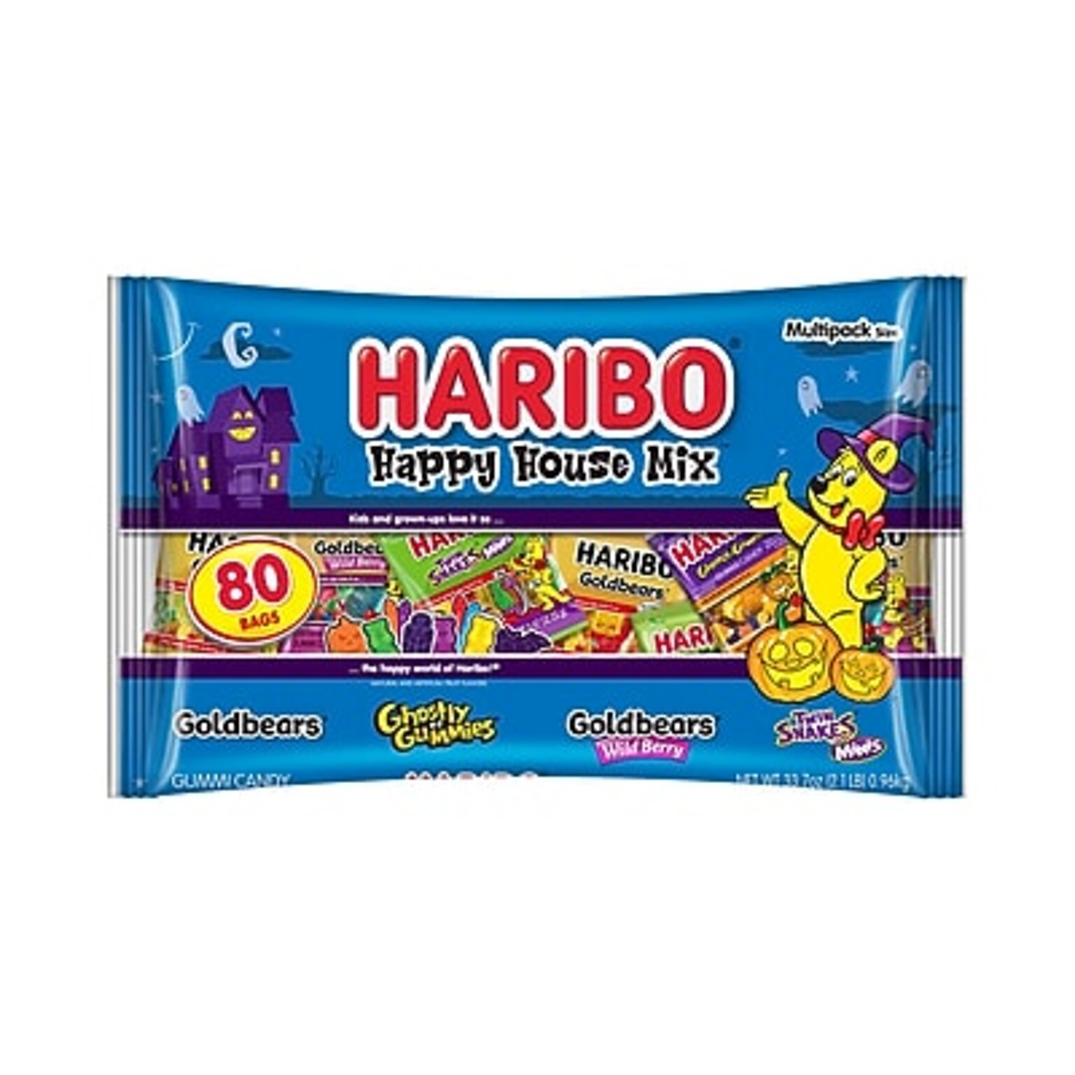 Haribo Happy House Mix Gummy Candy, 80 Pieces (87182)