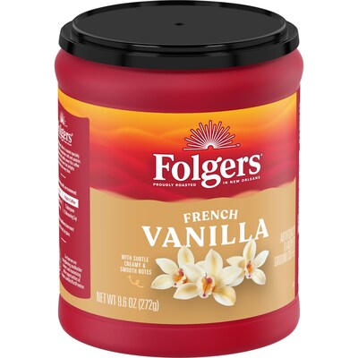 Folgers French Vanilla Ground Coffee, 9.6 oz. (2550098181)