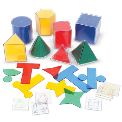 Learning Resources Folding Geometric Shapes Combo Set, Pack of 32 (LER0912)
