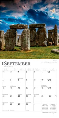 2026 BrownTrout UNESCO World Heritage Sites 12" x 12" Monthly Wall Calendar (9798330707768)