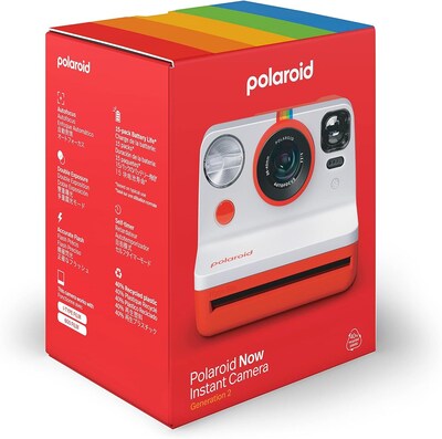Polaroid Now Generation 2 i-Type Instant Camera, Red (9074)