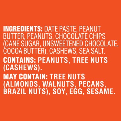 Pick Me Up Provisions™ Gluten Free Peanut Butter Chocolate Chip Fruit & Nut Bar, 1.6 oz., 16 Bars/Box (PM63403)