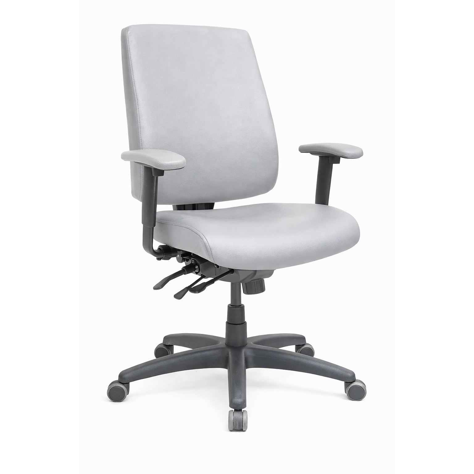Tempur-Pedic Healthcare Vinyl Swivel Executive Chair, Light Grey (TP-HCHBFFDLLGR)