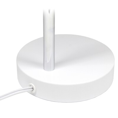 Simple Designs Sleek Essentials LED Desk Lamp, 15.28", Off White (LD1075-OFF)