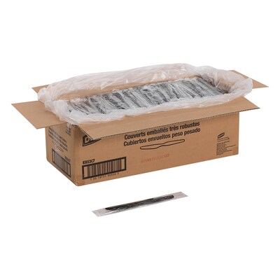 Dixie Individually Wrapped Plastic Knife, Heavy-Weight, Black, 1000/Carton (KH53C7)