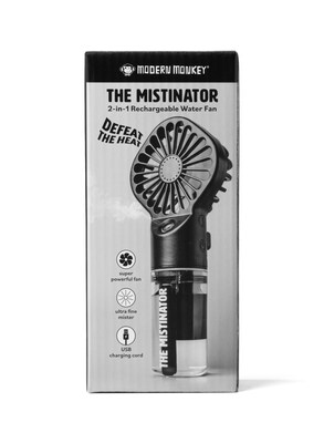 The Mistinator Rechargeable Water Fan with Handheld Device.