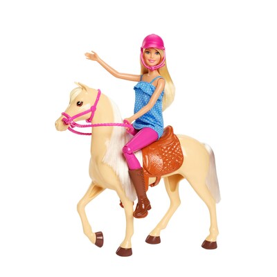 Mattel Barbie Doll and Horse Playset, 3/Pack (FXH13)