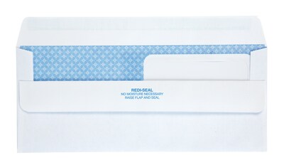 Quality Park Self Seal Security Tinted #8 5/8 Double Window Envelope 3 5/8" x 8 5/8", White, 500/Box (QUA24539)