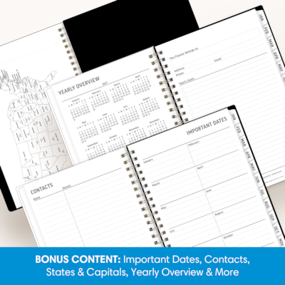 2027 Blue Sky 5" x 8" Weekly & Monthly Planner, Green (164029)
