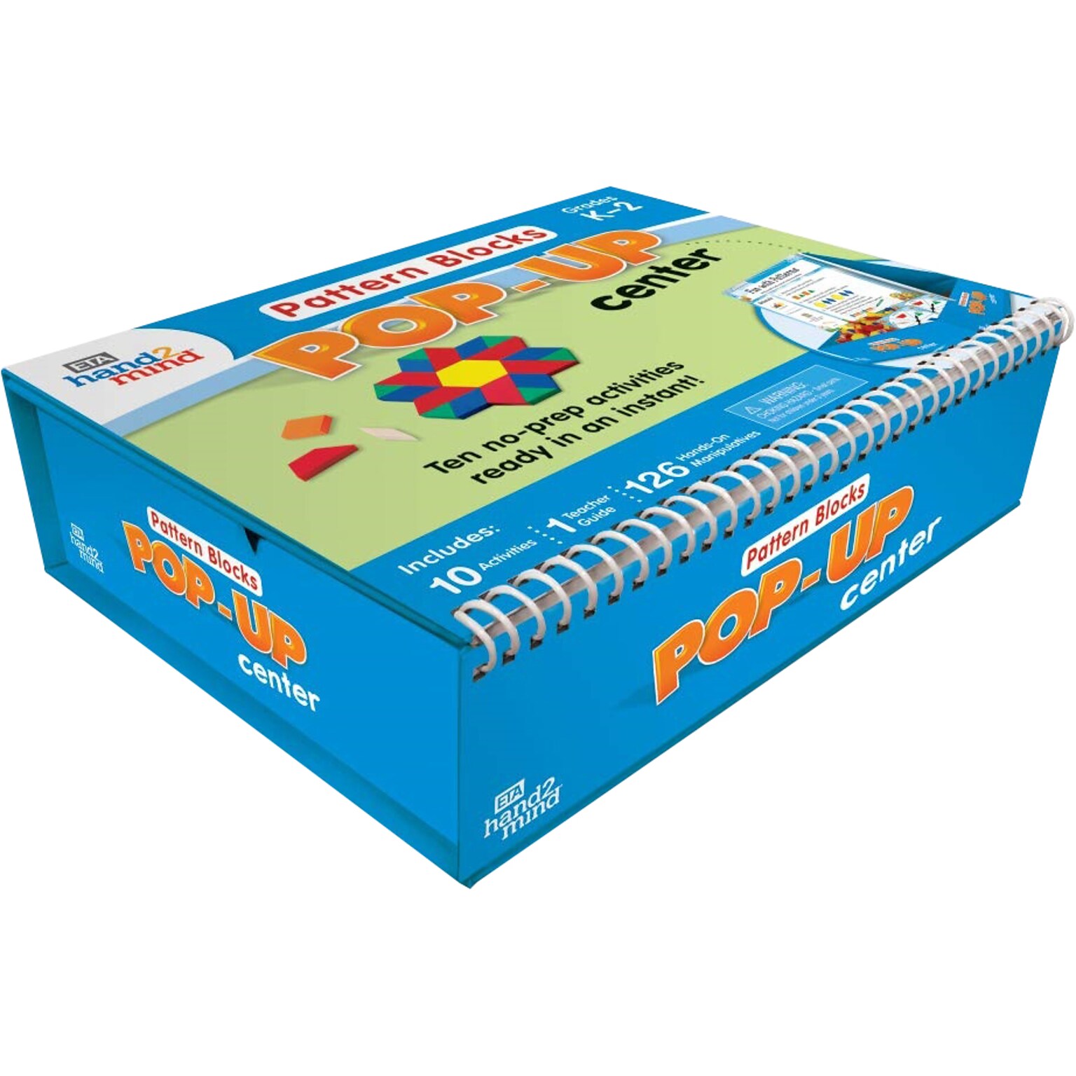 hand2mind Pattern Blocks Pop-Up Instant Learning Center (86876)