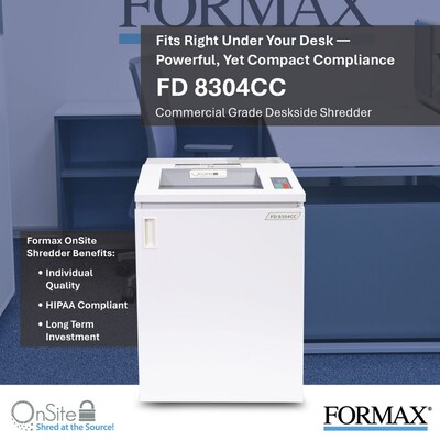 Formax OnSite 8304CC 7-Sheet Cross-Cut Deskside Shredder (FD 8304CC)
